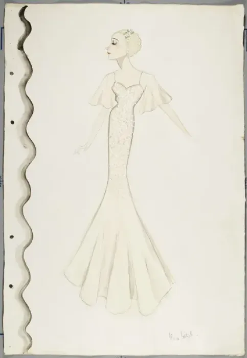 Framed Print : Victor Stiebel Gown Framed Print : Victor Stiebel Gown