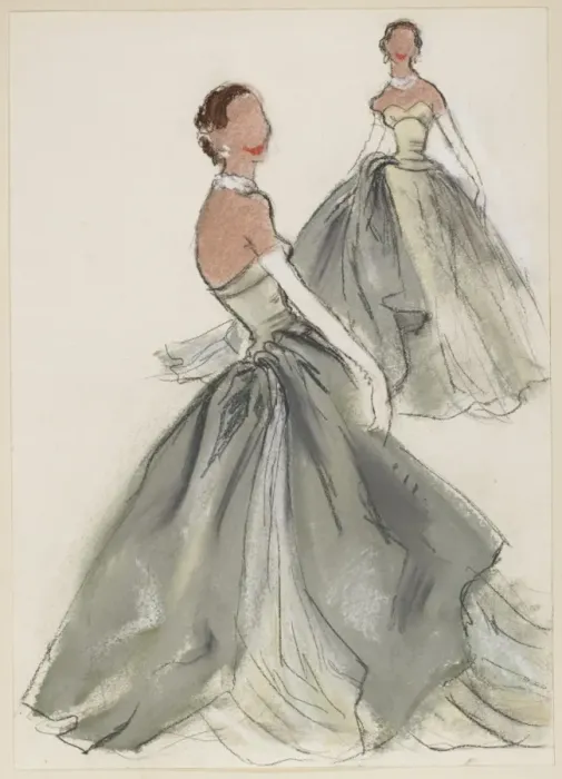 Framed Print : Victor Stiebel / Gown Framed Print : Victor Stiebel / Gown