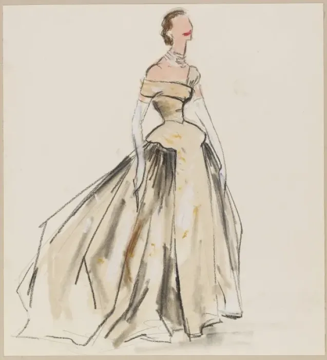 Framed Print : Victor Stiebel / Gown Framed Print : Victor Stiebel / Gown