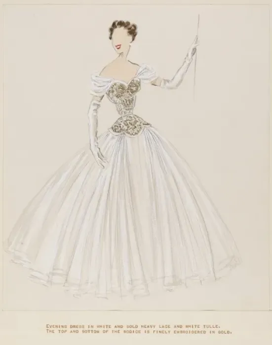 Framed Print : Victor Stiebel / Gown Framed Print : Victor Stiebel / Gown