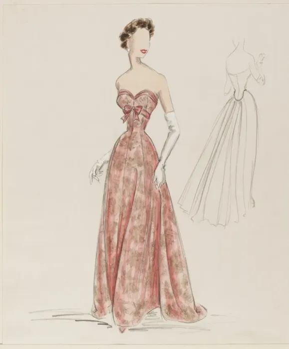 Framed Print : Victor Stiebel / Gown Framed Print : Victor Stiebel / Gown