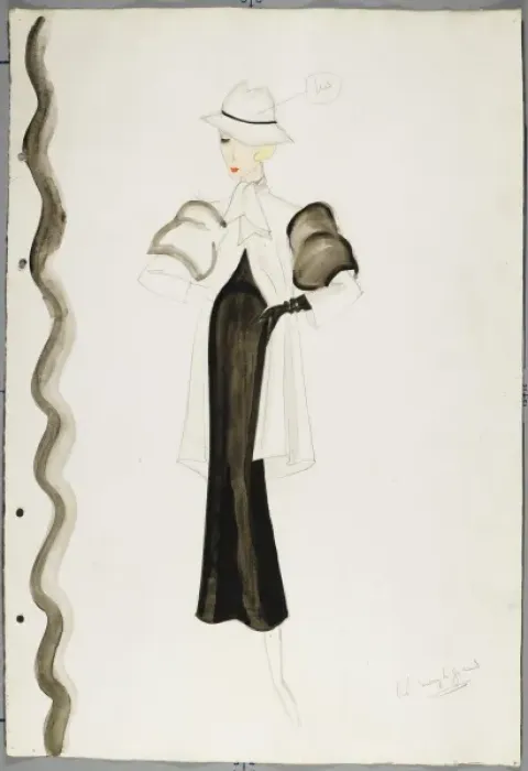 Framed Print : Victor Stiebel Outfit Framed Print : Victor Stiebel Outfit