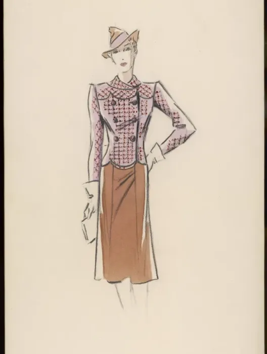 Framed Print : Victor Stiebel / Suit Framed Print : Victor Stiebel / Suit
