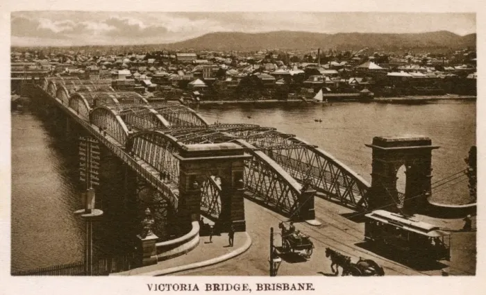 Framed Print : Victoria Bridge, Brisbane, Queensland, Australia Framed Print : Victoria Bridge, Brisbane, Queensland, Australia