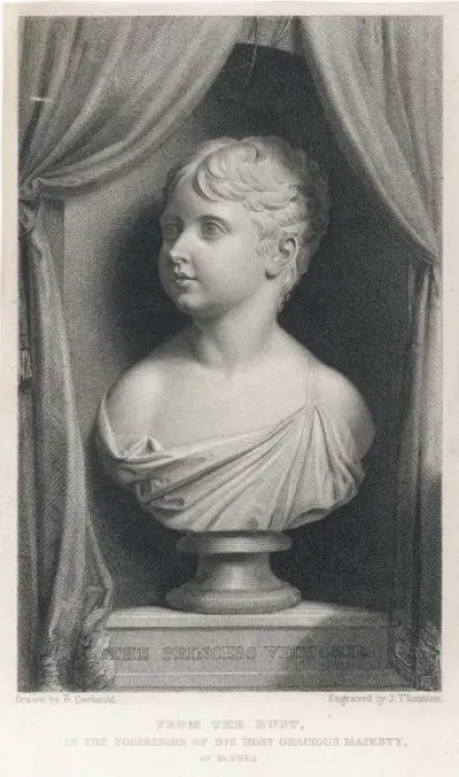 Framed Print : Victoria, Bust as Child Framed Print : Victoria, Bust as Child