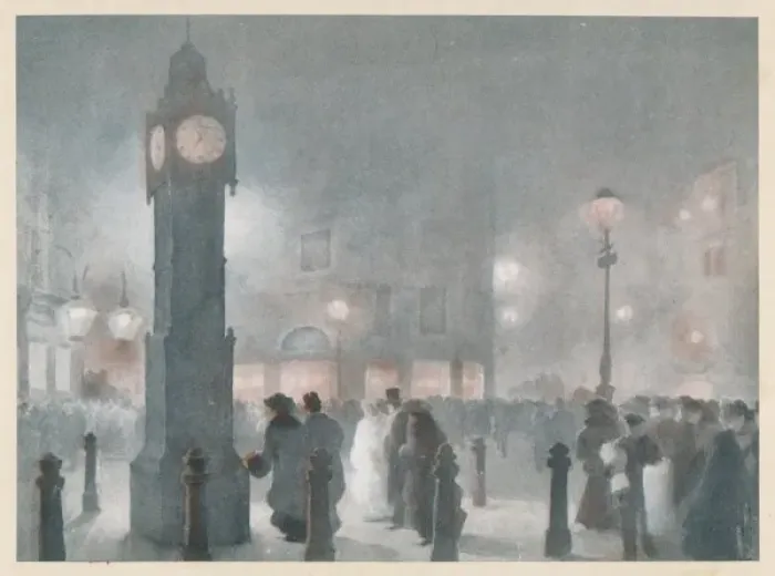 Framed Print : Victoria Commuters 1907 Framed Print : Victoria Commuters 1907