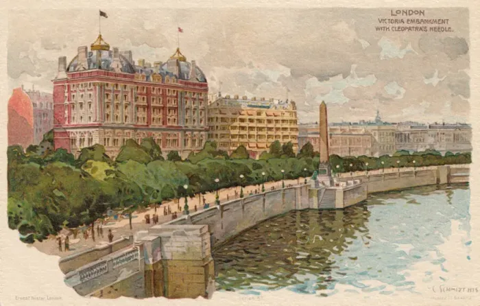 Framed Print : Victoria Embankment, London Framed Print : Victoria Embankment, London