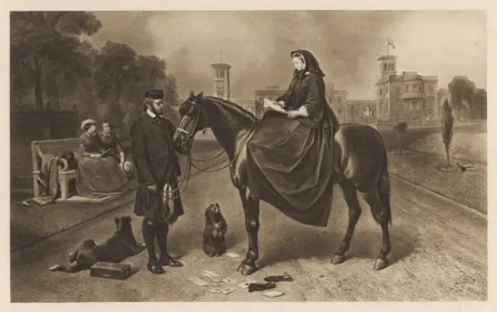 Framed Print : Victoria & John Brown Framed Print : Victoria & John Brown