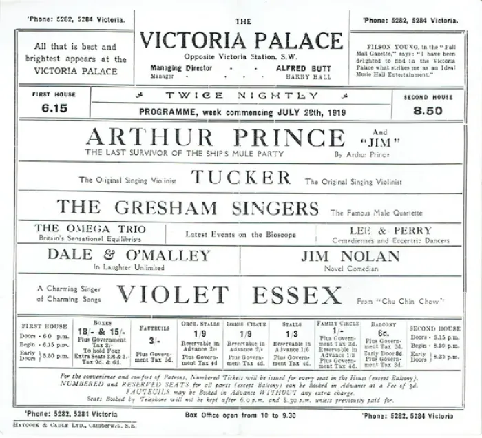 Framed Print : Victoria Palace Theatre programme Framed Print : Victoria Palace Theatre programme