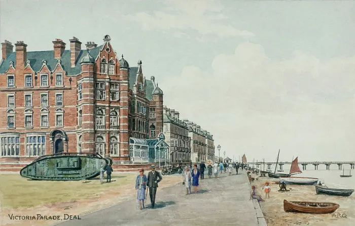 Framed Print : Victoria Parade, Deal, Kent Framed Print : Victoria Parade, Deal, Kent