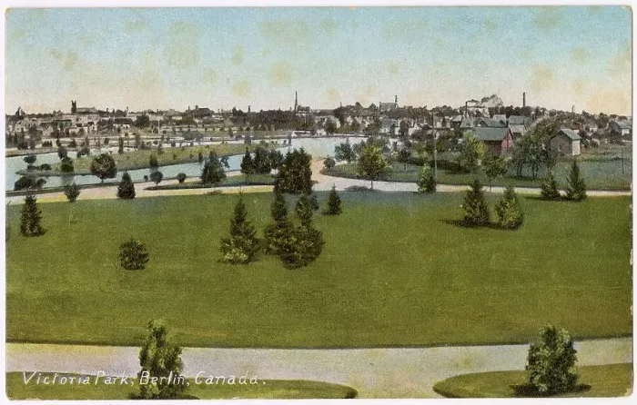 Framed Print : Victoria Park, Berlin (renamed Kitchener in 1916), Ontario, Canada Date: circa 1908 Framed Print : Victoria Park, Berlin (renamed Kitchener in 1916), Ontario, Canada Date: circa 1908