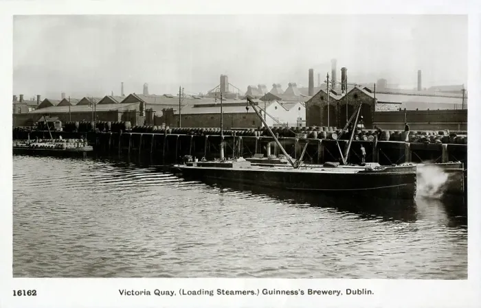 Framed Print : Victoria Quay, (Loading Steamers) - Guinness's Brewery Framed Print : Victoria Quay, (Loading Steamers) - Guinness's Brewery