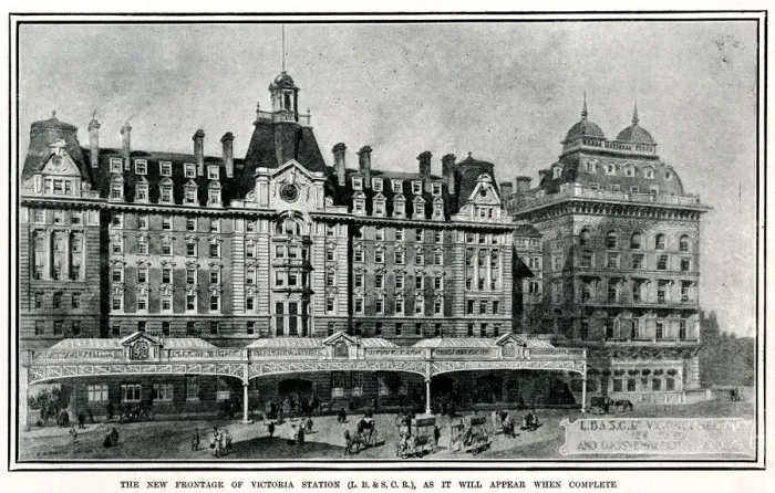 Framed Print : Victoria Railway Station, London 1904 Framed Print : Victoria Railway Station, London 1904