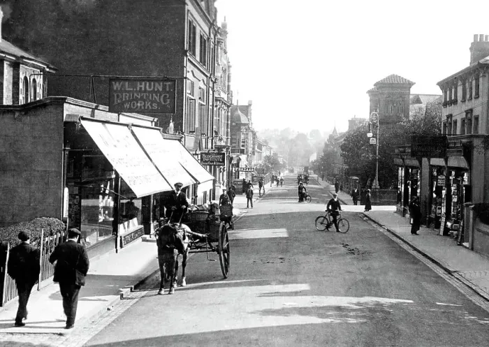 Framed Print : Victoria Road, Aldershot, early 1900s Framed Print : Victoria Road, Aldershot, early 1900s