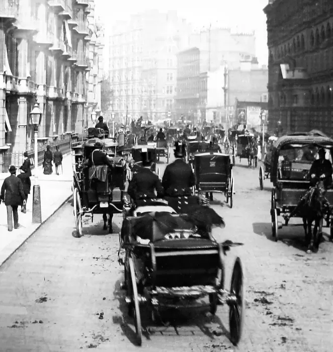 Framed Print : Victoria Street, London - Victorian period Framed Print : Victoria Street, London - Victorian period