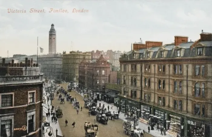 Framed Print : Victoria Street, Pimlico, London Framed Print : Victoria Street, Pimlico, London