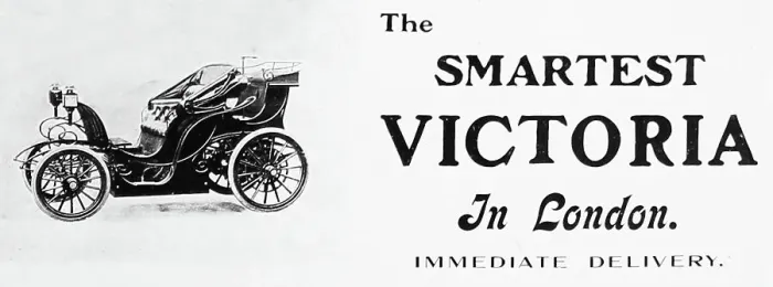 Framed Print : Victoria veteran car advertisement, early 1900s Framed Print : Victoria veteran car advertisement, early 1900s