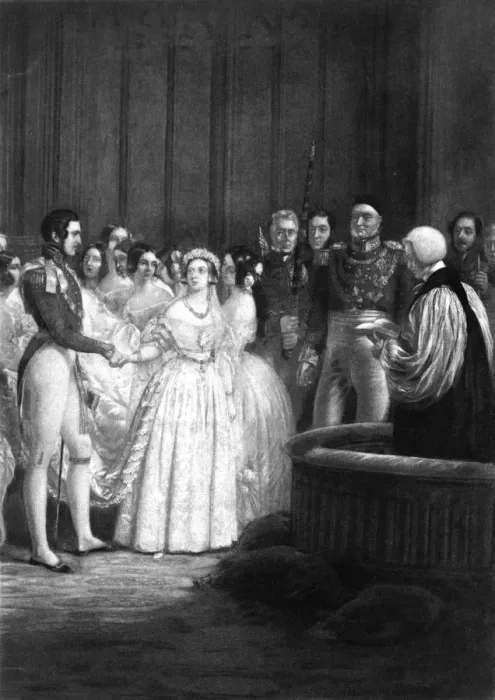 Framed Print : Victoria Weds Albert Framed Print : Victoria Weds Albert
