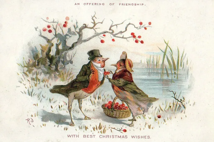 Framed Print : Victorian 1890s Greetings Card Christmas Xmas Framed Print : Victorian 1890s Greetings Card Christmas Xmas