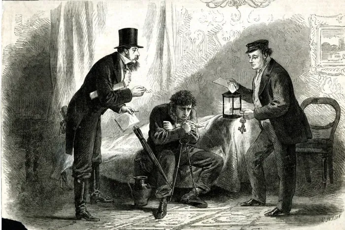 Framed Print : Victorian charades party - the second syllables Framed Print : Victorian charades party - the second syllables