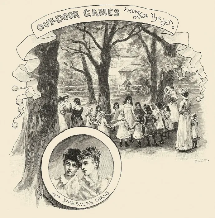 Framed Print : Victorian Children's Games Framed Print : Victorian Children's Games