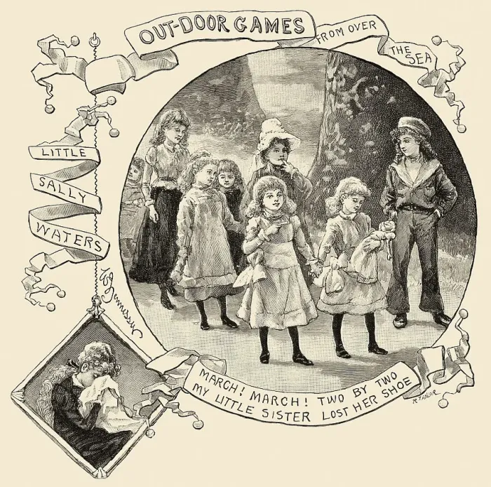 Framed Print : Victorian Children's Games Framed Print : Victorian Children's Games