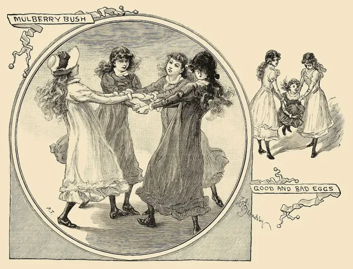 Framed Print : Victorian Children's Games Framed Print : Victorian Children's Games