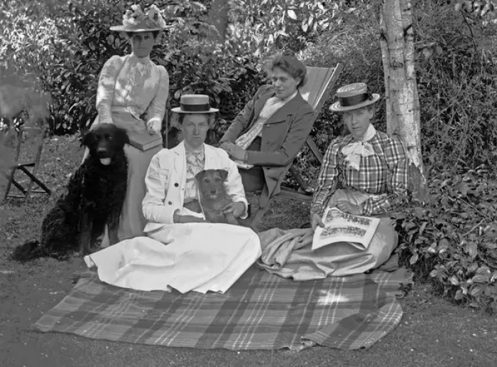 Framed Print : Victorian or Edwardian group Framed Print : Victorian or Edwardian group