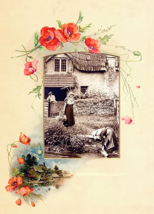 Framed Print : Victorian floral greetings card design, A6 size, No. 14 Framed Print : Victorian floral greetings card design, A6 size, No. 14