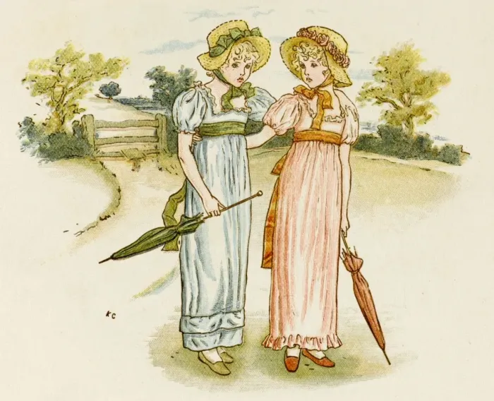 Framed Print : Two Victorian Girls Framed Print : Two Victorian Girls