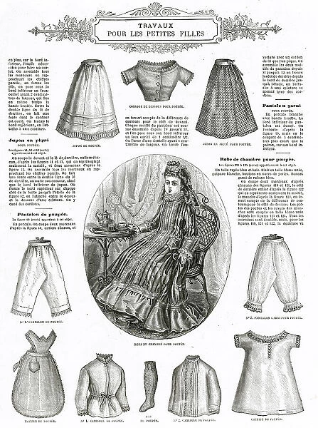 Victorian girl's clothing 1875