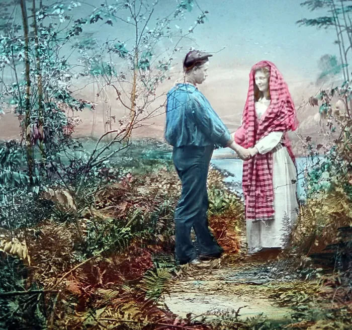 Framed Print : Victorian illustration from the song / poem Annie Laurie Framed Print : Victorian illustration from the song / poem Annie Laurie