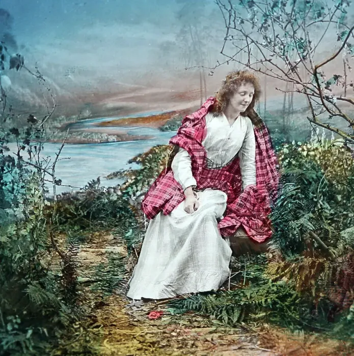 Framed Print : Victorian illustration from the song / poem Annie Laurie Framed Print : Victorian illustration from the song / poem Annie Laurie