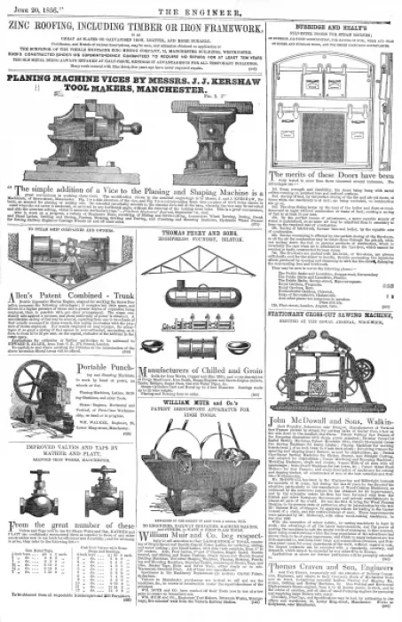Framed Print : Victorian inventions in The Engineer Framed Print : Victorian inventions in The Engineer