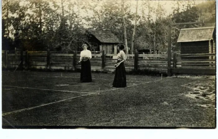 Framed Print : Victorian Ladies Playing Tennis, Unknown Location Framed Print : Victorian Ladies Playing Tennis, Unknown Location