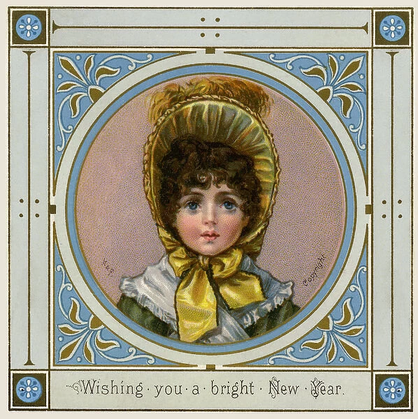 Victorian New Year card