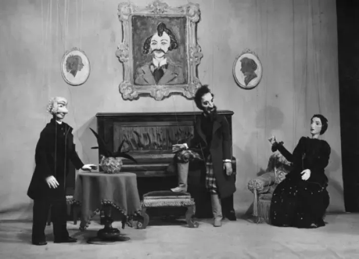 Framed Print : Victorian Puppets Framed Print : Victorian Puppets