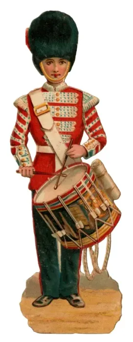 Framed Print : Victorian Scrap - Drummer Bandsman Framed Print : Victorian Scrap - Drummer Bandsman