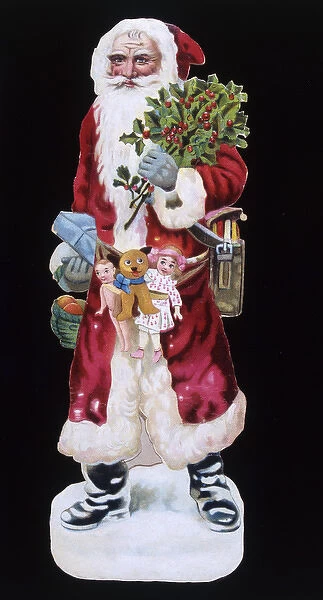 Victorian scrap, Father Christmas