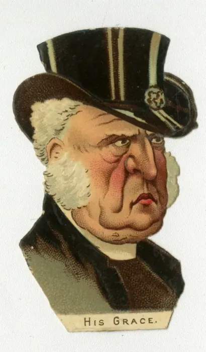 Framed Print : Victorian scrap - His Grace the bishop Framed Print : Victorian scrap - His Grace the bishop