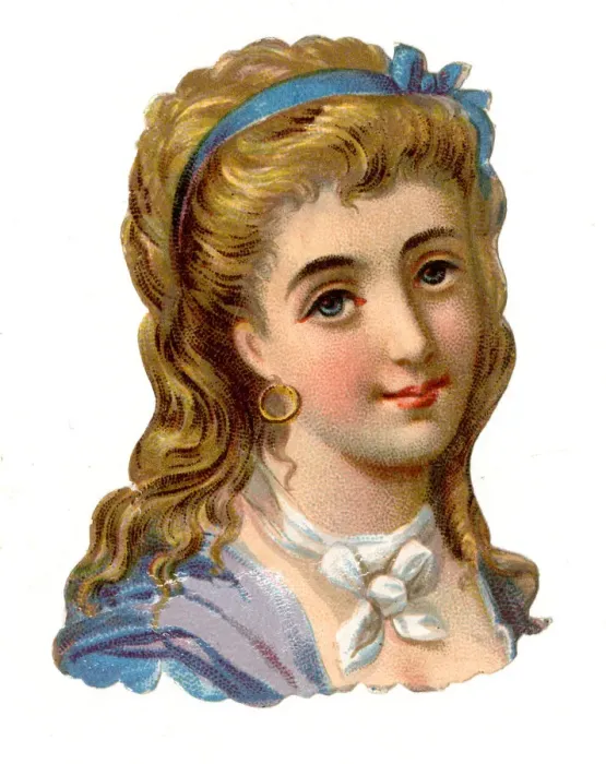 Framed Print : Victorian scrap, Head and shoulders of woman Framed Print : Victorian scrap, Head and shoulders of woman