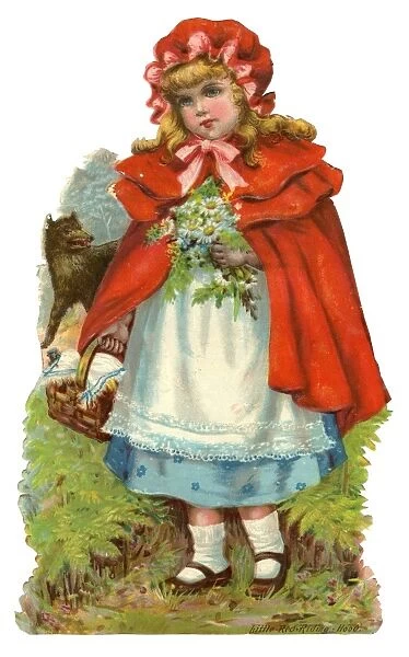 Victorian scrap - Little Red Riding Hood