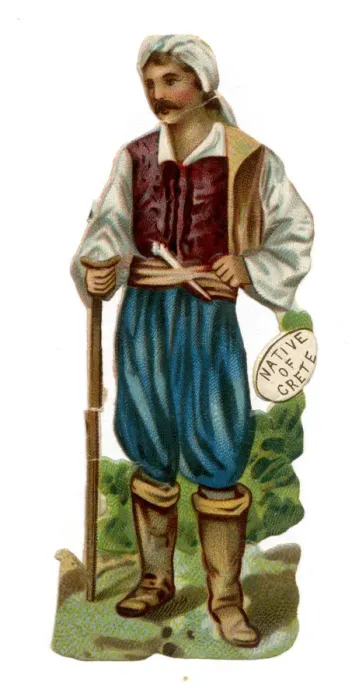 Framed Print : Victorian scrap, a native of Crete Framed Print : Victorian scrap, a native of Crete