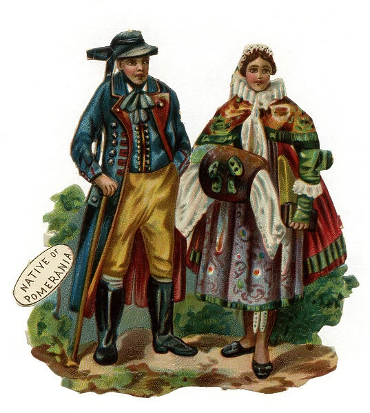 Victorian scrap, natives of Pomerania