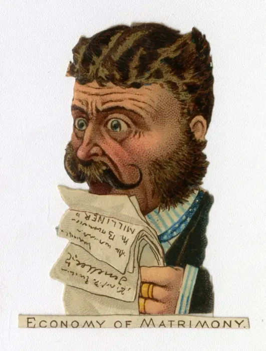 Framed Print : Victorian scrap - Some people who are married Framed Print : Victorian scrap - Some people who are married
