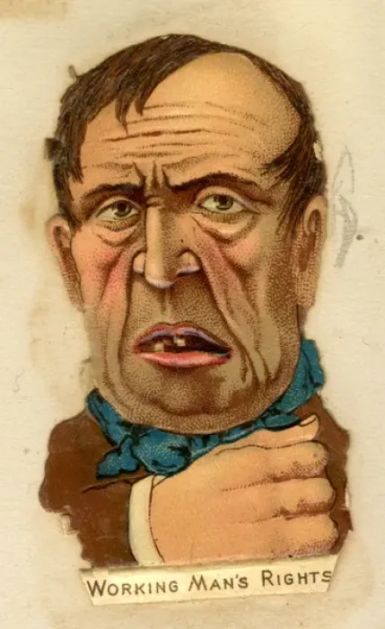 Framed Print : Victorian Scrap - Political Types - Working Mans Rights Framed Print : Victorian Scrap - Political Types - Working Mans Rights