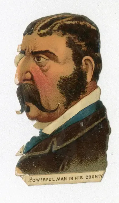 Framed Print : Victorian scrap - Powerful man in his county Framed Print : Victorian scrap - Powerful man in his county