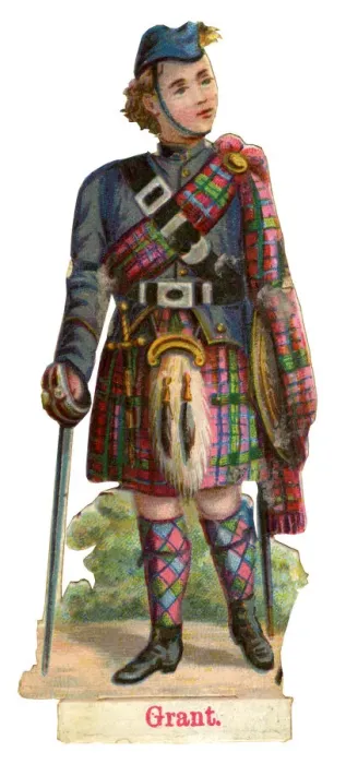 Framed Print : Victorian scrap, Scottish Clans - Grant Framed Print : Victorian scrap, Scottish Clans - Grant