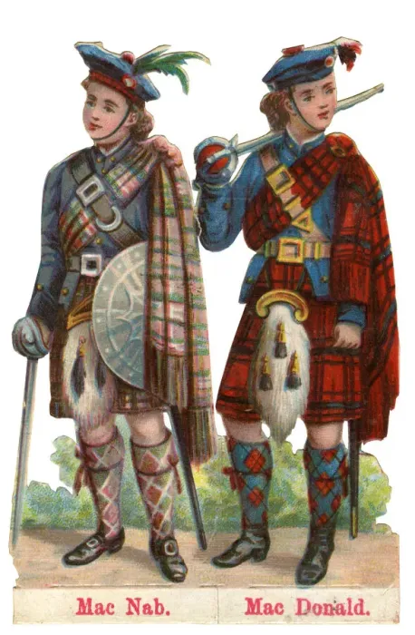 Framed Print : Victorian scrap, Scottish Clans - MacNab, MacDonald Framed Print : Victorian scrap, Scottish Clans - MacNab, MacDonald