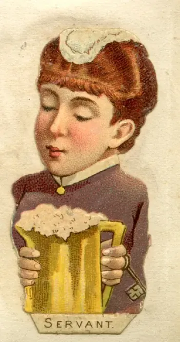 Framed Print : Victorian Scrap -- Servant Framed Print : Victorian Scrap -- Servant